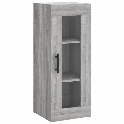 vidaXL Stenska omarica siva sonoma 34,5x34x90 cm