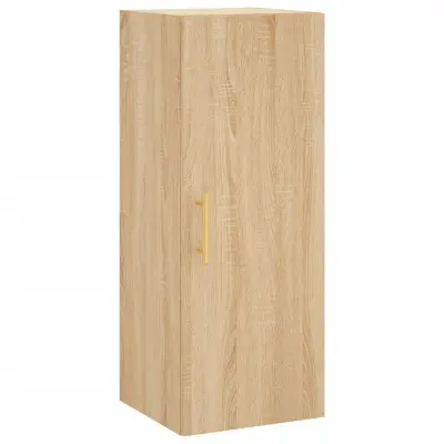 vidaXL Stenska omarica sonoma hrast 34,5x34x90 cm