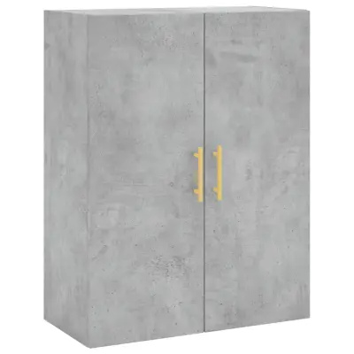vidaXL Stenska omarica betonsko siva 69,5x34x90 cm