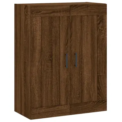 vidaXL Stenska omarica rjavi hrast 69,5x34x90 cm inženirski les