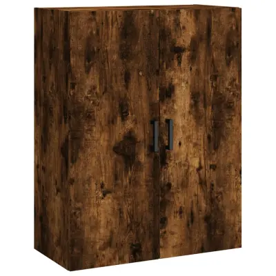 vidaXL Stenska omarica dimljen hrast 69,5x34x90 cm