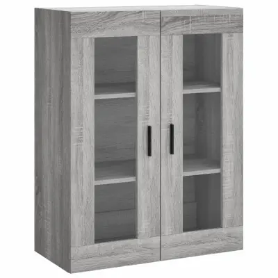vidaXL Stenska omarica siva sonoma 69,5x34x90 cm