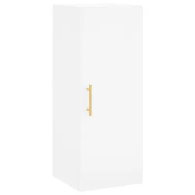 vidaXL Stenska omarica bela 34,5x34x90 cm
