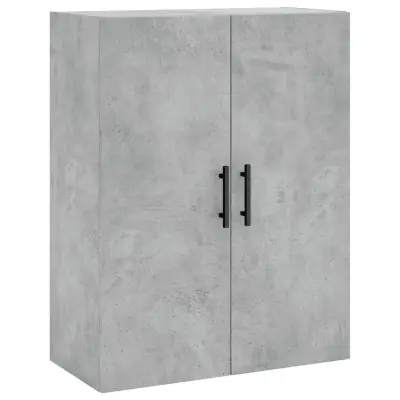 vidaXL Stenska omarica betonsko siva 69,5x34x90 cm