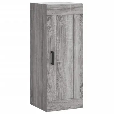 vidaXL Stenska omarica siva sonoma 34,5x34x90 cm inženirski les