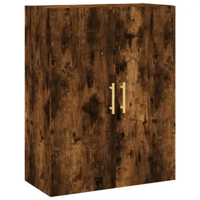 vidaXL Stenska omarica dimljen hrast 69,5x34x90 cm