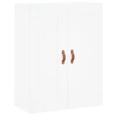 vidaXL Stenska omarica bela 69,5x34x90 cm inženirski les