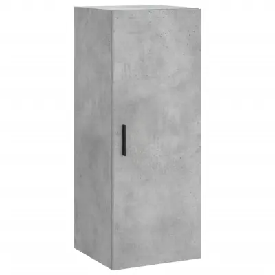 vidaXL Stenska omarica betonsko siva 34,5x34x90 cm