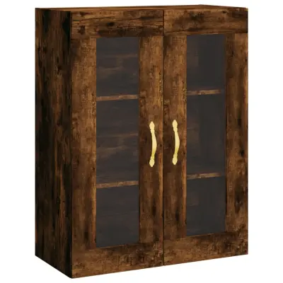 vidaXL Stenska omarica dimljen hrast 69,5x34x90 cm