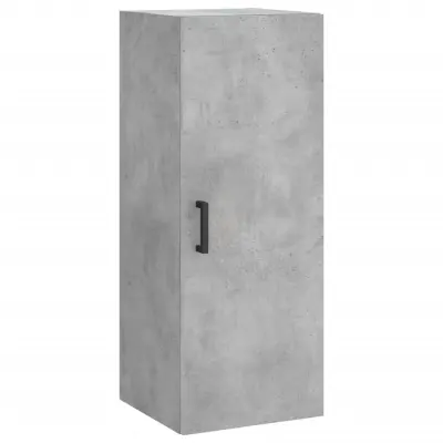 vidaXL Stenska omarica betonsko siva 34,5x34x90 cm