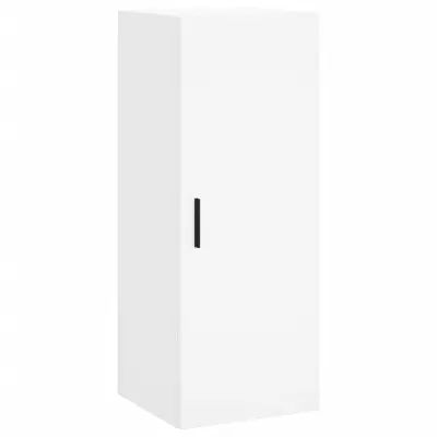 vidaXL Stenska omarica bela 34,5x34x90 cm
