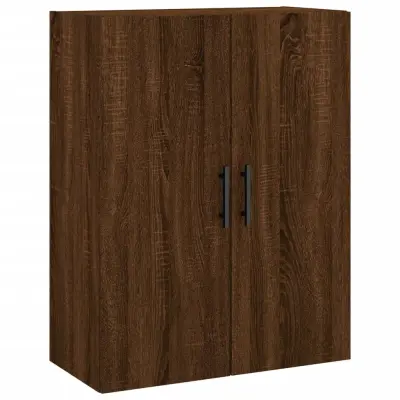 vidaXL Stenska omarica rjav hrast 69,5x34x90 cm
