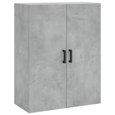 vidaXL Stenska omarica betonsko siva 69,5x34x90 cm