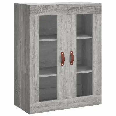 vidaXL Stenska omarica siva sonoma 69,5x34x90 cm