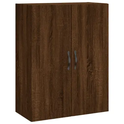 vidaXL Stenska omarica rjavi hrast 69,5x34x90 cm inženirski les