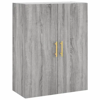 vidaXL Stenska omarica siva sonoma 69,5x34x90 cm