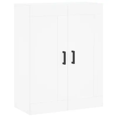 vidaXL Stenska omarica bela 69,5x34x90 cm inženirski les