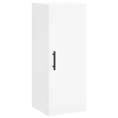 vidaXL Stenska omarica bela 34,5x34x90 cm