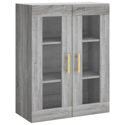 vidaXL Stenska omarica siva sonoma 69,5x34x90 cm