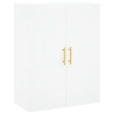 vidaXL Stenska omarica bela 69,5x34x90 cm