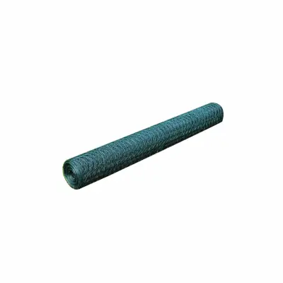 vidaXL Žična ograja s PVC oblogo 25x1 m zelena