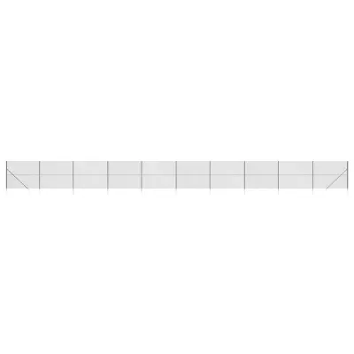 vidaXL Žična ograja s konicami za postavitev antracit 2,2x25 m