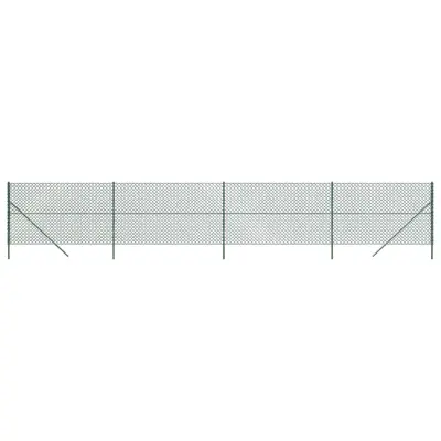 vidaXL Mrežna ograja zelena 2x10 m