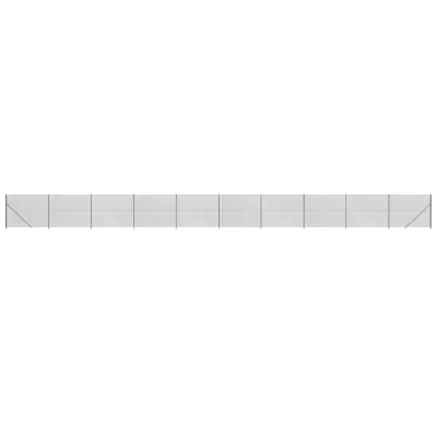 vidaXL Mrežna ograja s prirobnico antracit 1,8x25 m