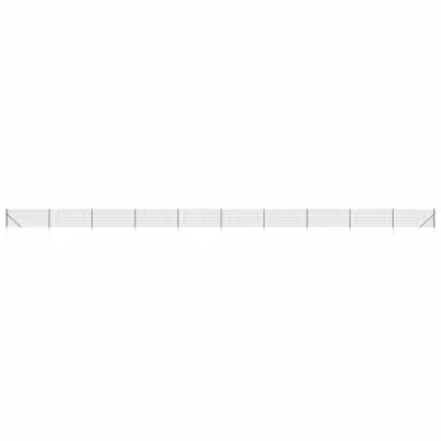 vidaXL Mrežna ograja s konicami za postavitev antracit 1,1x25 m