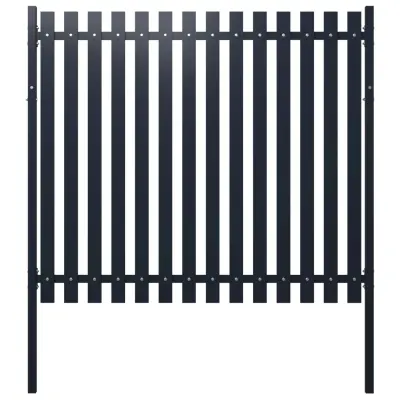 vidaXL Ograjni panel antraciten 174,5x170 cm prašno premazano jeklo