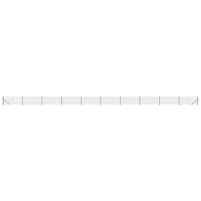 vidaXL Mrežna ograja s prirobnico antracit 0,8x25 m