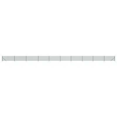 vidaXL Mrežna ograja s prirobnico zelena 1,1x25 m