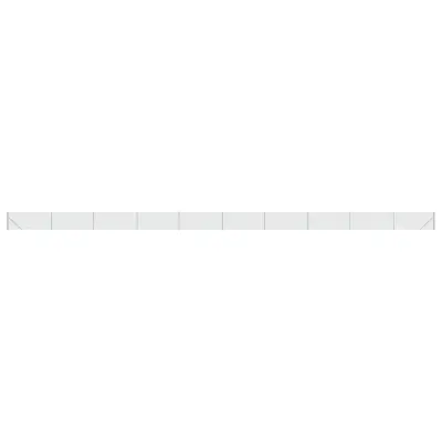 vidaXL Mrežna ograja s prirobnico srebrna 1,1x25 m