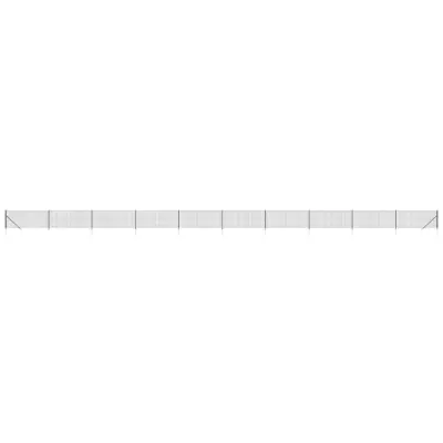 vidaXL Mrežna ograja s konicami za postavitev antracit 1x25 m