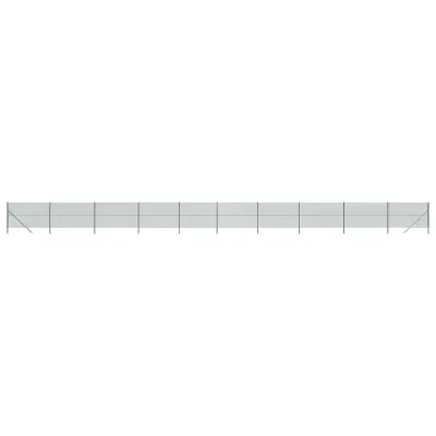 vidaXL Mrežna ograja zelena 1,4x25 m