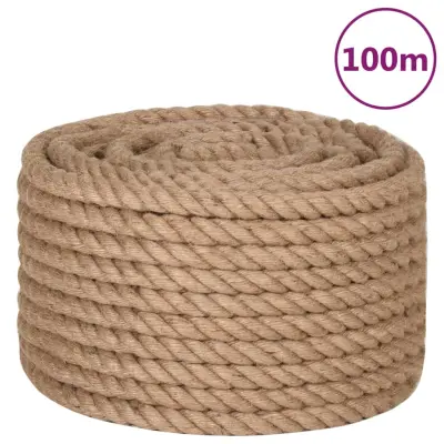 vidaXL Vrv iz jute 100 m dolžina 16 mm debelina