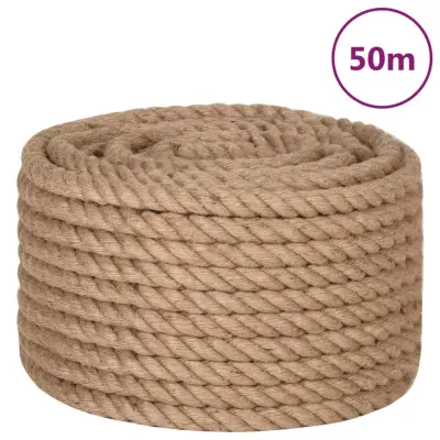 vidaXL Vrv iz jute 50 m dolžina 16 mm debelina