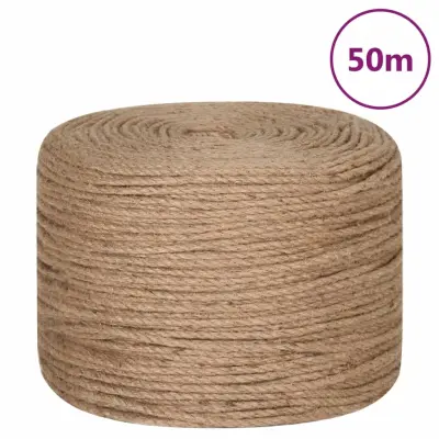 vidaXL Vrv iz jute 50 m dolžina 8 mm debelina