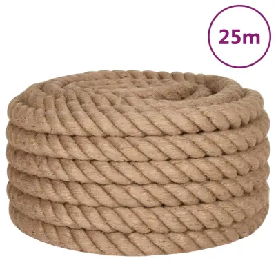 vidaXL Vrv iz jute 25 m dolžina 30 mm debelina