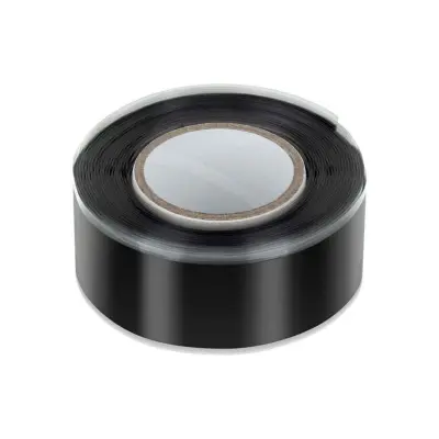 Vulkaniziran izolirnii trak REBEL 0,8 mm x 19 mm x 2,5 m, črne barve