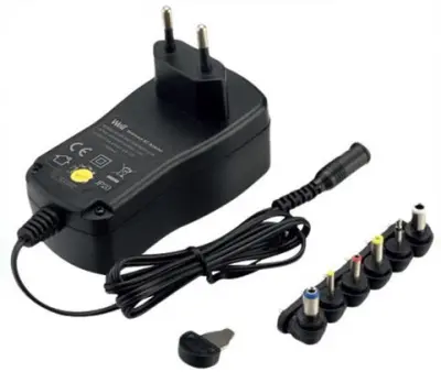 Adapter switch. 1500mA 3-12V, 6 nastavkov