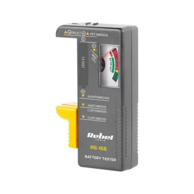 Tester baterij REBEL, analognii prikaz