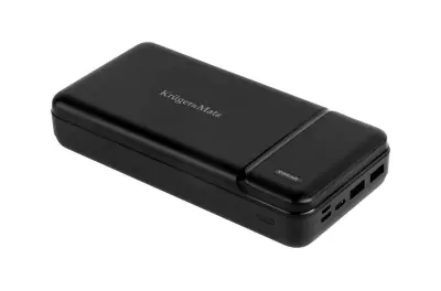 Baterijska banka KRUGER-MATZ 30000mAh, Li-pol,  črne barve