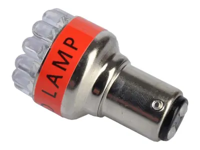 Žarnica S25 - 19LED 12V rdeča