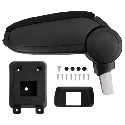 vidaXL Naslon za roke za avto črn 12x33x(24-42) cm ABS