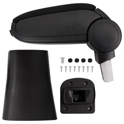 vidaXL Naslon za roke za avto črn 16x36x(41-57) cm ABS