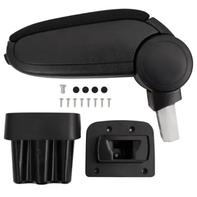 vidaXL Naslon za roke za avto črn 15x31,5x(35-51) cm ABS