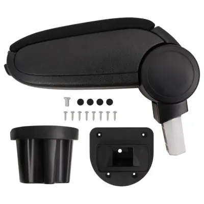 vidaXL Naslon za roke za avto črn 13,5x32,5x(31-46,5) cm ABS
