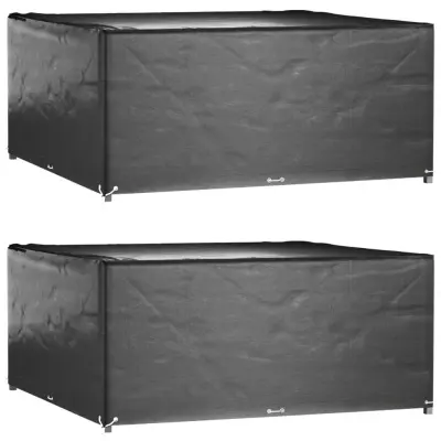 vidaXL Prevleka za vrtno pohištvo 2 kosa 250x250x90 cm kvadratna