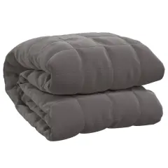 vidaXL Obtežena odeja siva 120x180 cm 5 kg blago